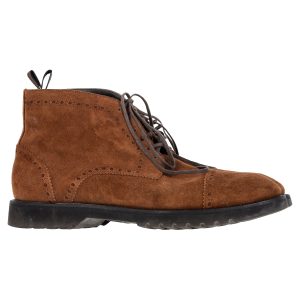 Tom Ford Stiefeletten – mit Schnürung, Braun, Veloursleder