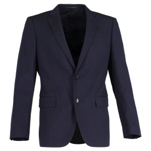 Hugo Boss Einreihiger Blazer – Marineblau, Blau, Wolle