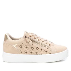 Damen-Sneaker – Kunstleder, Beige, 7704793940028