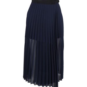 Sandro Rock – plissiert, Marineblau, Blau, Polyester, 7748721410108