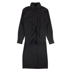 Hemd – Marineblau, Blau, mit Knopfleiste, Kleid
