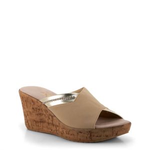 Damen – Maggi – Keilsandalen – Beige