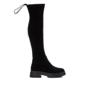 Damen-Stiefel – Veloursleder, Schwarz, 7764938653756