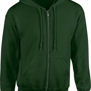Gildan Unisex-Top – Heavy Blend, Erwachsene, durchgehender Reißverschluss, Kapuzen-Sweatshirt, 7824345792572