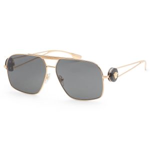 Versace Herren-Sonnenbrille – 62mm, Gold, 7805803987004