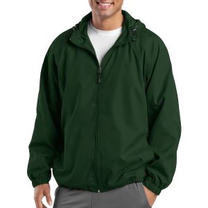 Sport-Tek Herren-Jacke – Langgröße, mit Kapuze, Raglan