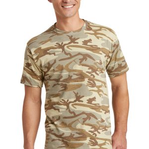 Port & Company Herren-T-Shirt – Core, Baumwolle, Tarnmuster