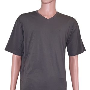Bally Herren-T-Shirt – 6301169, Waldgrün, Baumwolle, V-Ausschnitt, Logo, 7705980567612