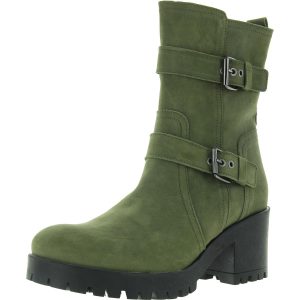 Stiefel – Reißverschluss, Veloursleder, wadenlang