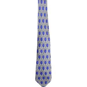 Lanvin Krawatte – bedruckt, Grau, Seide, 7748731469884