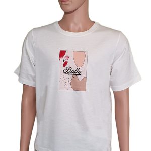 Bally Unisex-T-Shirt – 6301239, Weiß, 100%, Baumwolle, Logo, 7705987448892