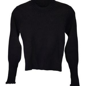 Proenza Schouler Pullover – Stehkragen, Schwarz, Viskose, 7748701749308