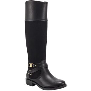 Rhyta3 – leger – kniehohe Stiefel