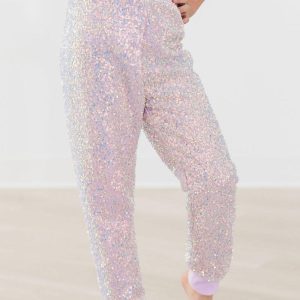 Jogginghose – Lavendel, mit Pailletten