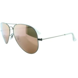 Ray-Ban Unisex-Sonnenbrille – RB3025, 58mm, Silber