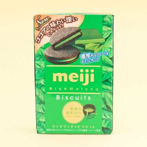 Meiji Kekse mit intensivem Matcha-Geschmack
