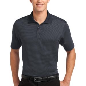 Port Authority Herren-Poloshirt – fein, Streifenmuster, Performance, K558