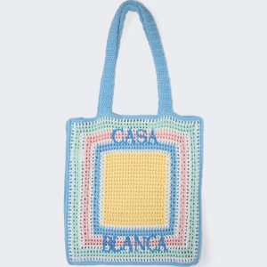 Shopper – gehäkelt, Logo, Tasche