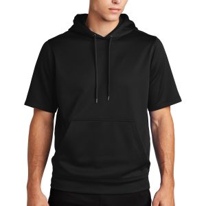 Sport-Tek Herren-Pullover – Sport-Wick, Fleece, Kurzarm, mit Kapuze