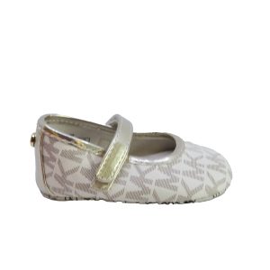 Michael Kors Mädchen-Schuhe – Elfenbein, Gold, 7805929783356