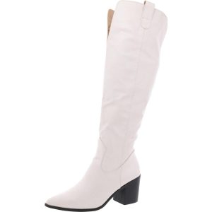 Blockabsatz – kniehohe Stiefel
