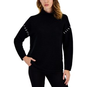 Pullover – Stehkragen, gewebt