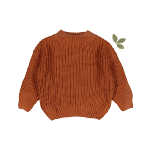 Pullover – Grobstrick, Karamell